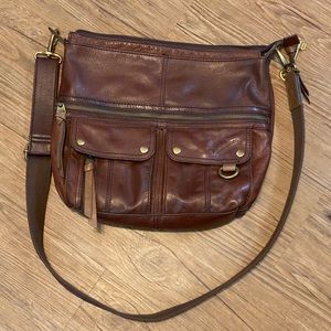 Vintage Fossil Brown Leather Purse